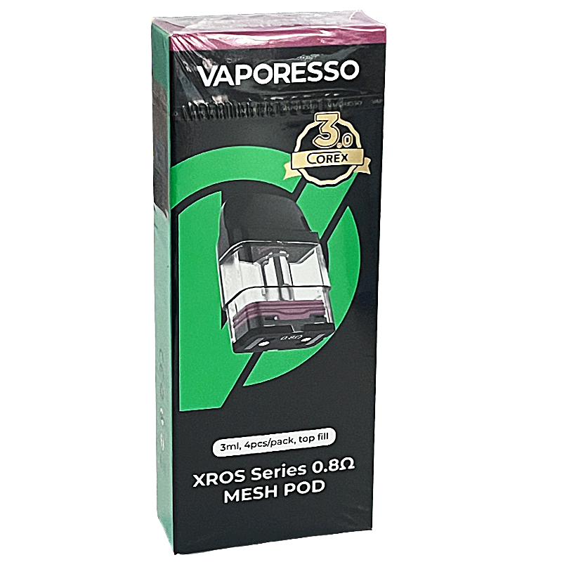 Corex 3.0 XROS Series Replacement Pod By Vaporesso | 3ml | 4 Pack | 0.8ohm product image